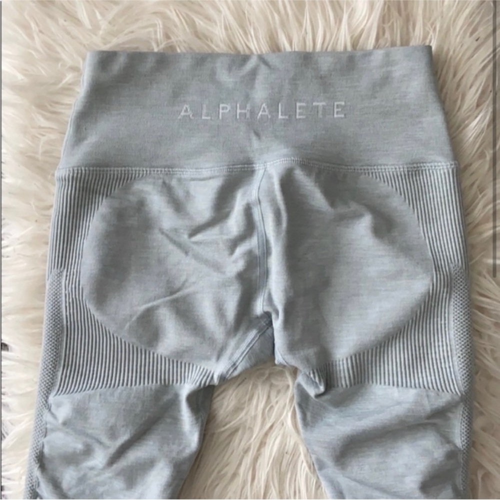 Light Grey Aero Alphalete Leggings - Picture 3 of 4